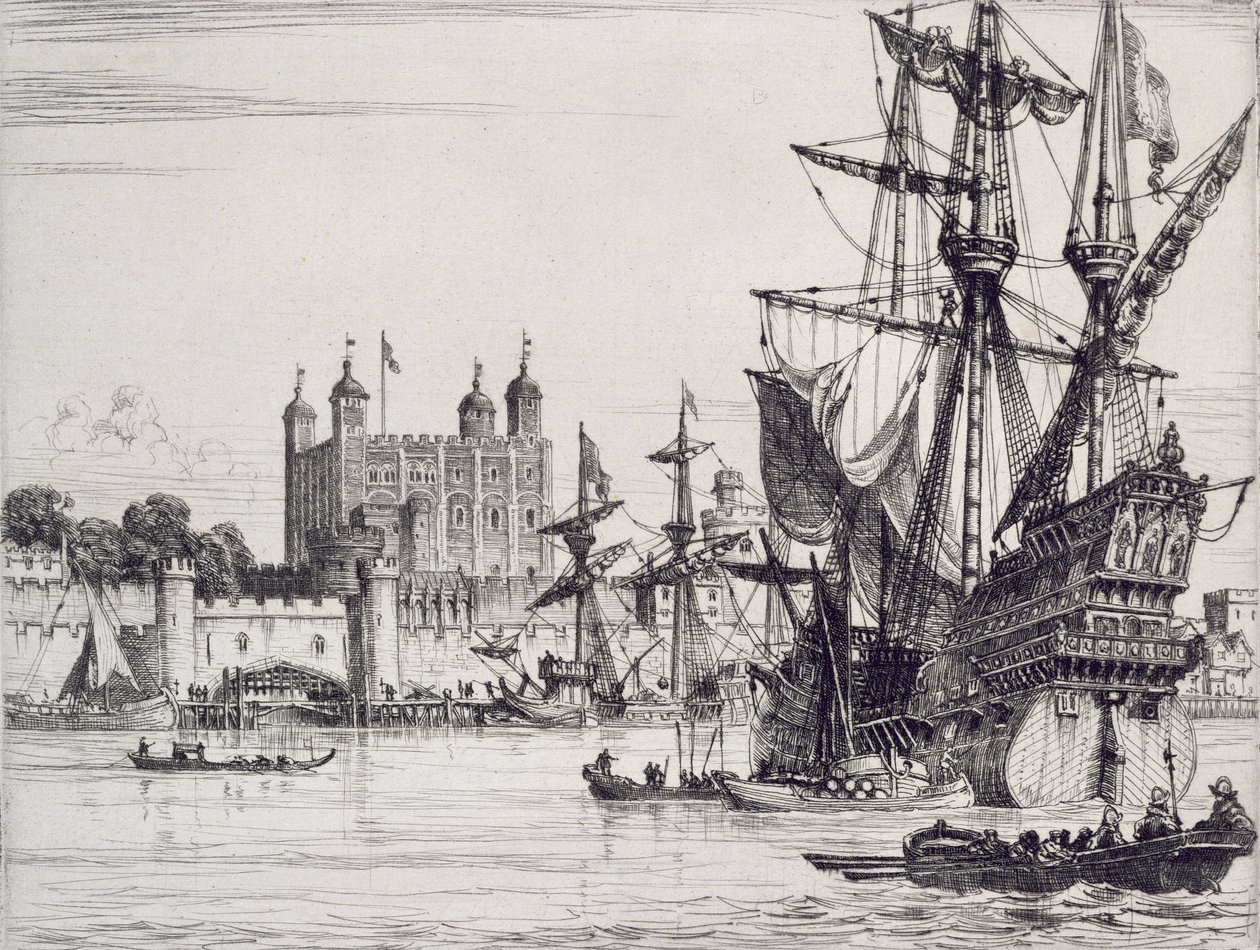 La Torre di Londra nel Medioevo da English School
