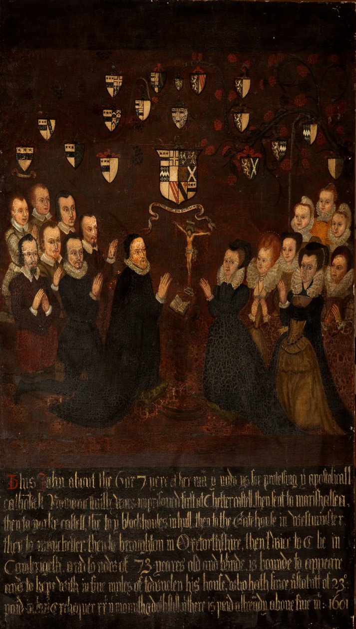 La famiglia Towneley in preghiera, c.1800 da English School