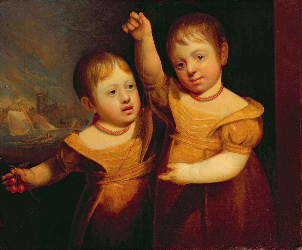 I gemelli del capitano George Walsh, maestro marittimo di Selby, Yorkshire da English School