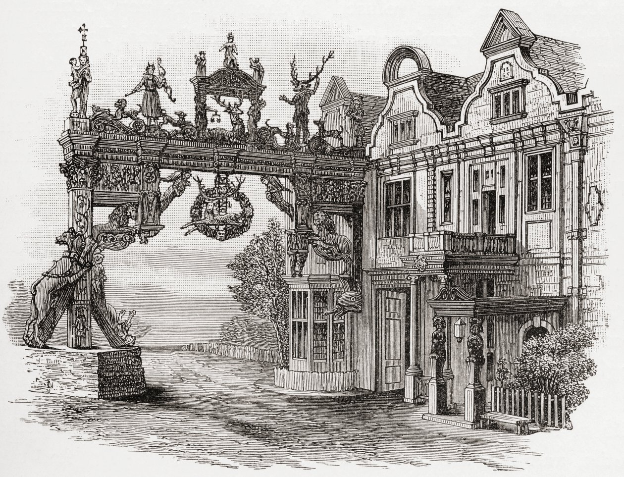 La locanda del Cervo Bianco, Scole, Norfolk nel XVII secolo, da 