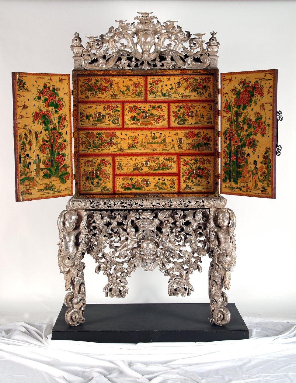 Il Cabinet di Witcombe, c.1697 da English School