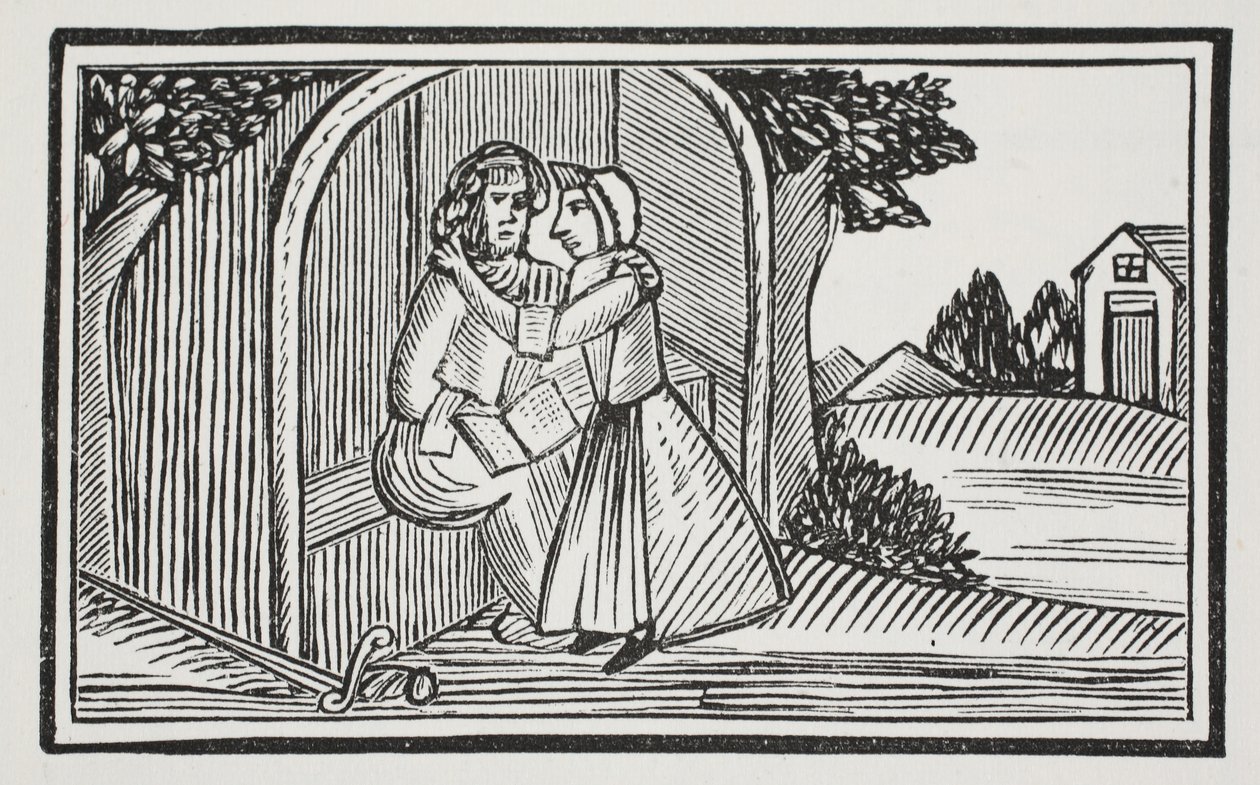 La morte di Guy, illustrazione da Chap-books del XVIII secolo di John Ashton, pub. 1882 da English School