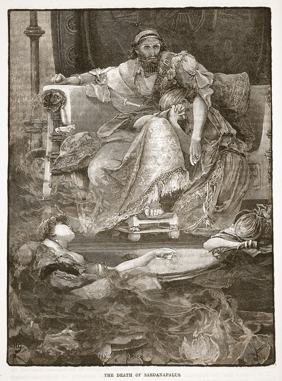 La morte di Sardanapalo da English School