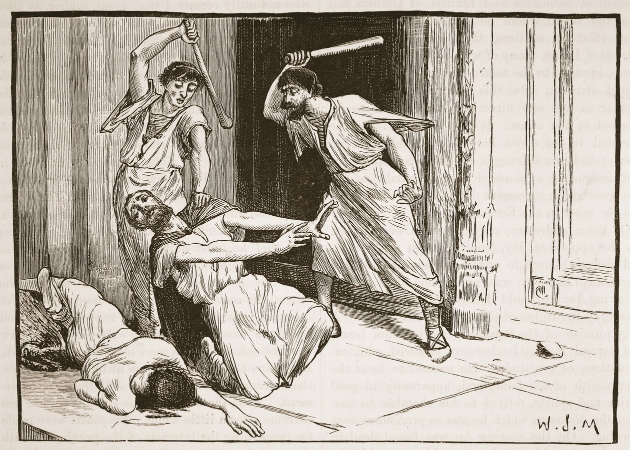 La morte di Tiberio Gracco (litografia) da English School