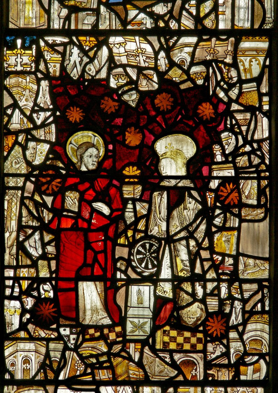 La finestra est raffigurante Santa Caterina con Cristo da English School
