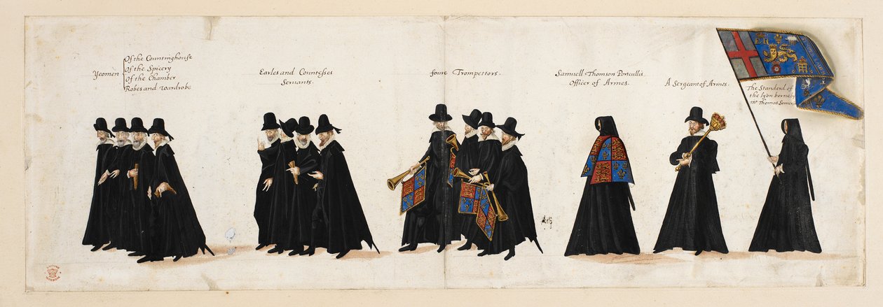 Il corteo funebre della regina Elisabetta I all