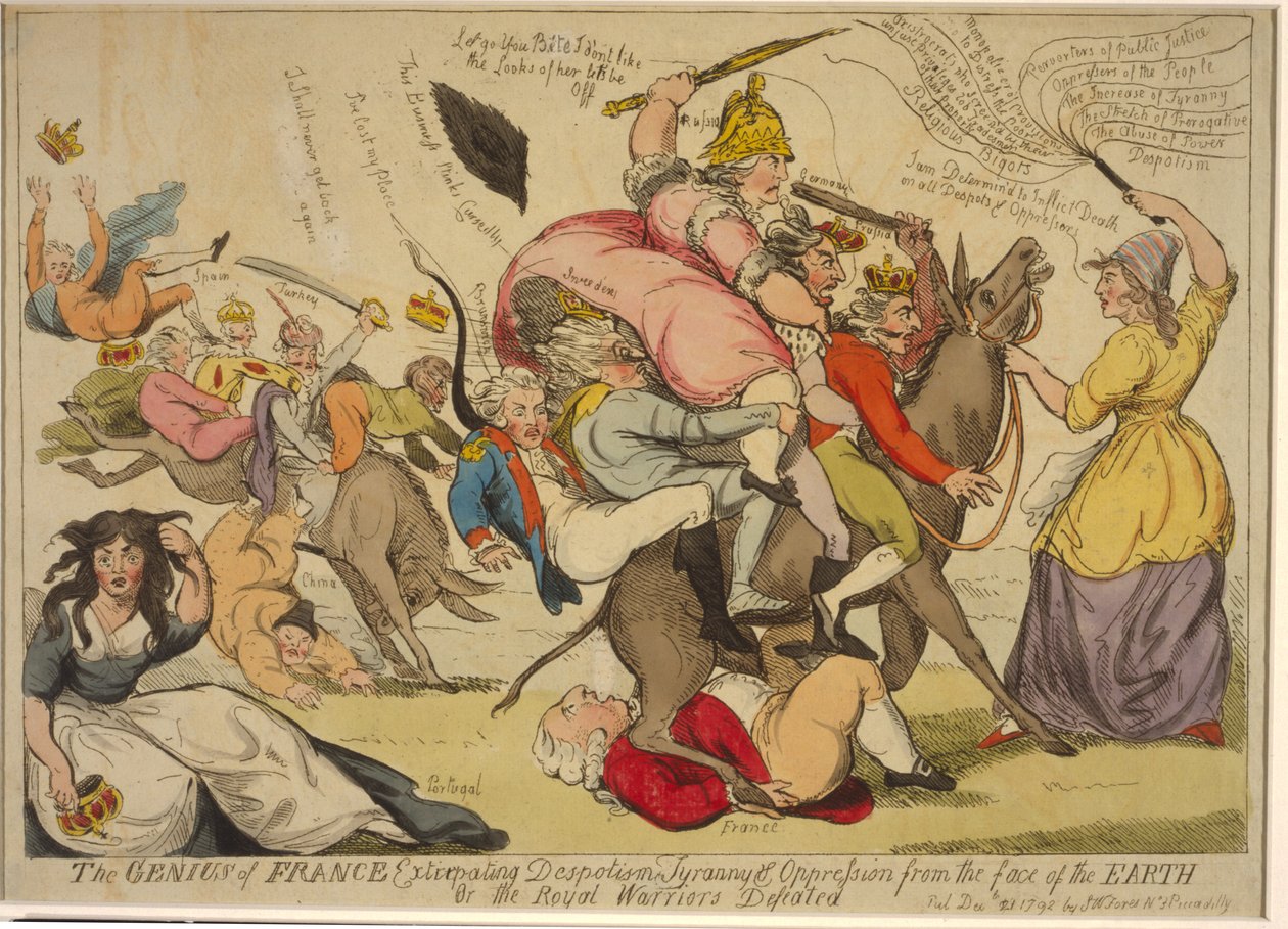Il genio della Francia estirpa il dispotismo, la tirannia e l