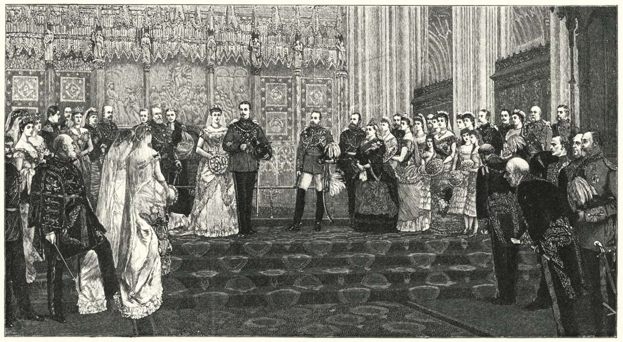Il matrimonio del Duca di Albany (incisione) da English School