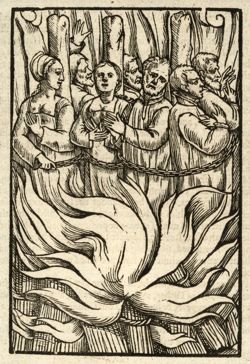 Il martirio di molte vittime (incisione) da English School