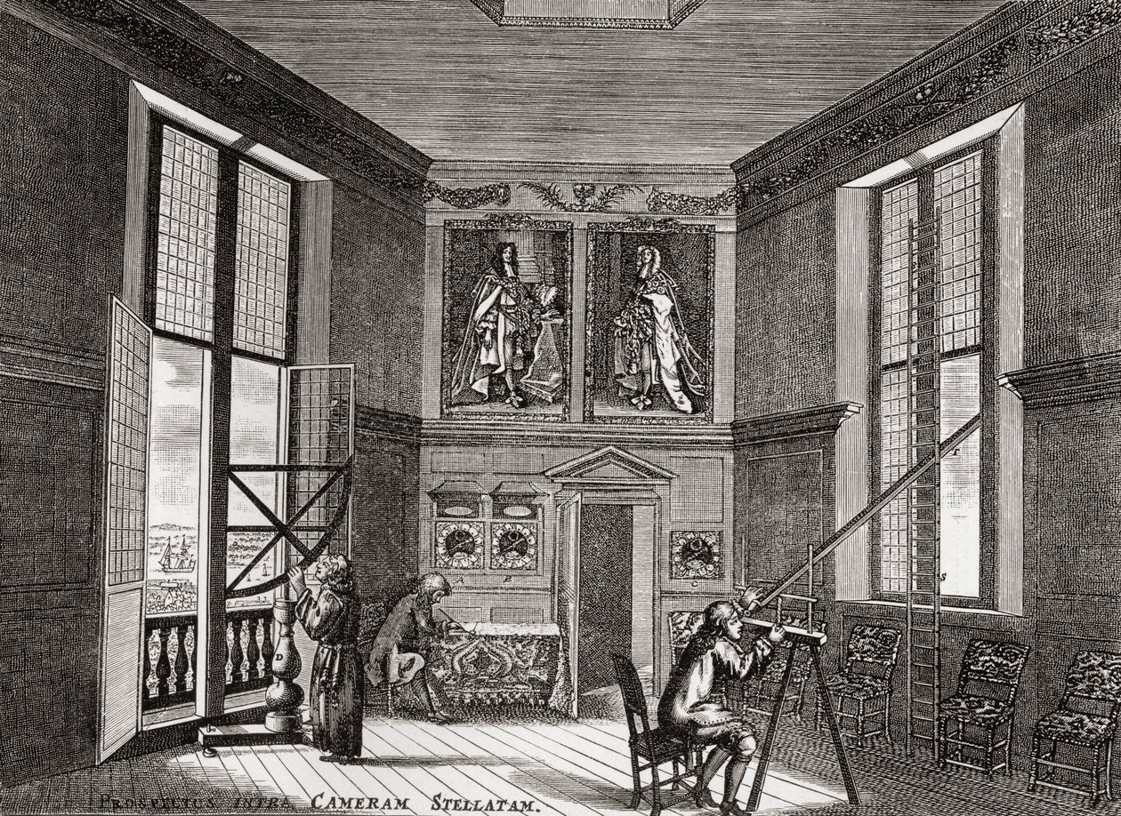 La vecchia sala di osservazione, Greenwich, da A Short History of the English People di J. R. Green, pubblicato nel 1893 da English School