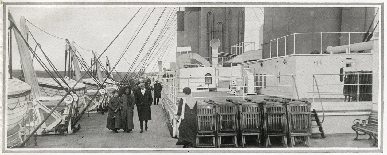 Il ponte di passeggiata sul Titanic, da 