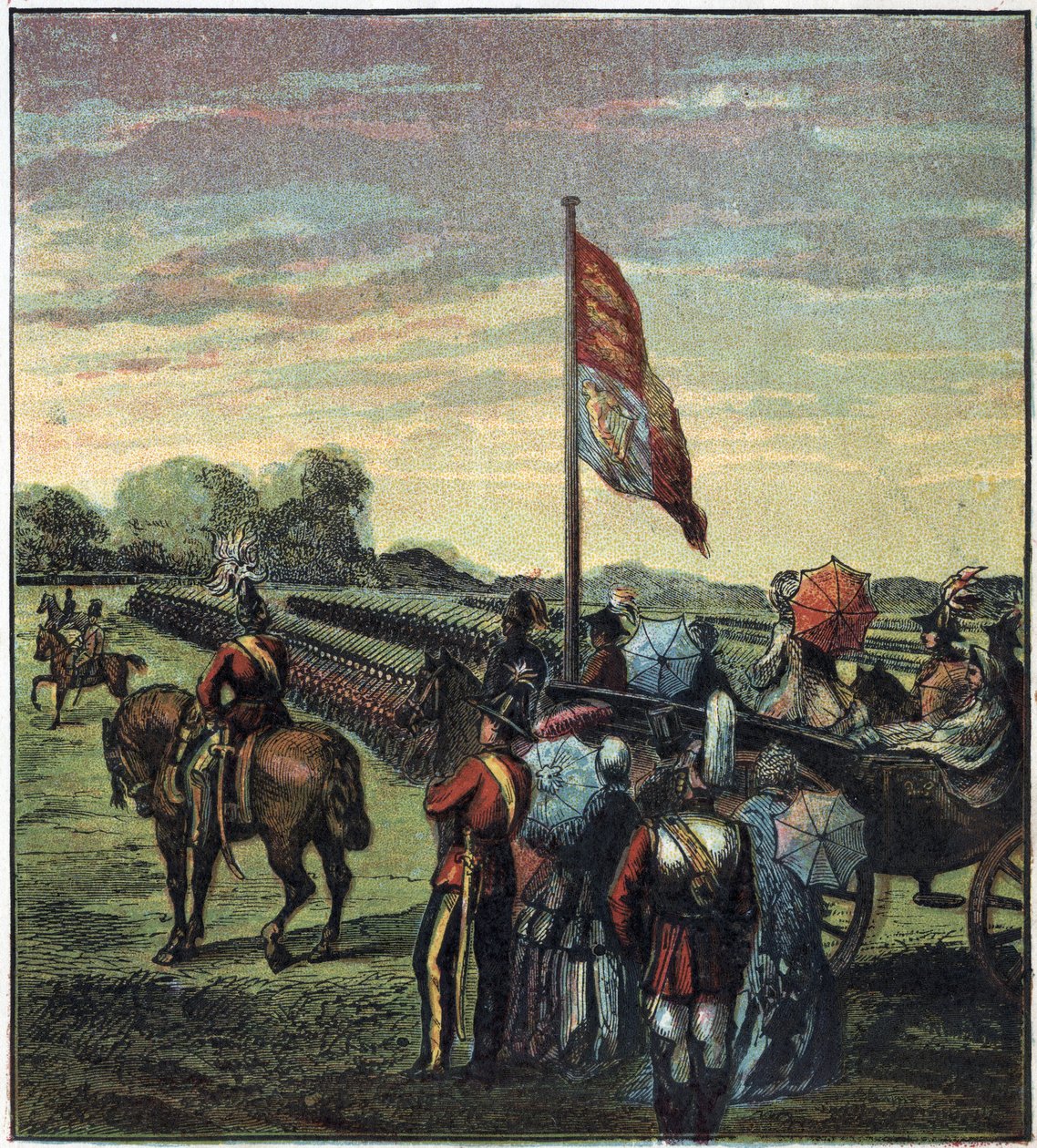 La rassegna dei volontari nel XIX secolo. 