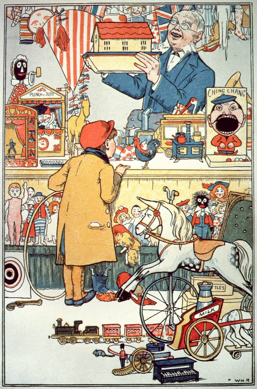 Il negozio di giocattoli, c.1910 da English School