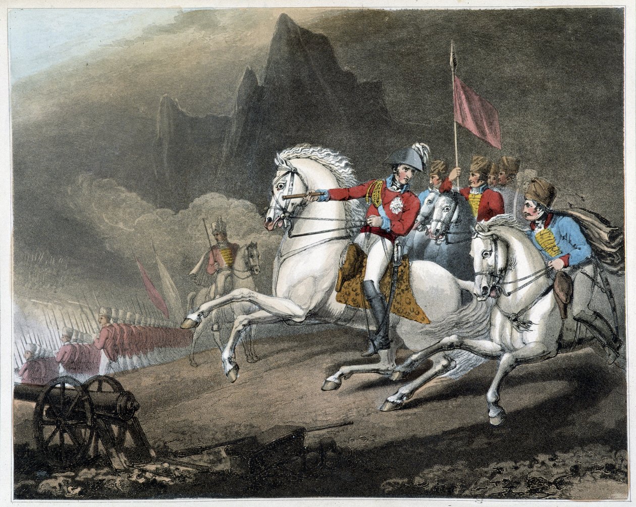 Le vittorie del Duca di Wellington (dalle tavole di R. Westall), Londra, ed. Thomas Davidson da English School