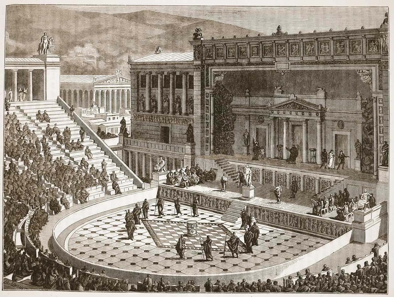 Teatro di Dioniso ad Atene da English School