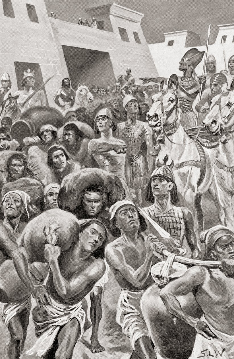 Thutmose III alla testa del suo esercito, da Hutchinson