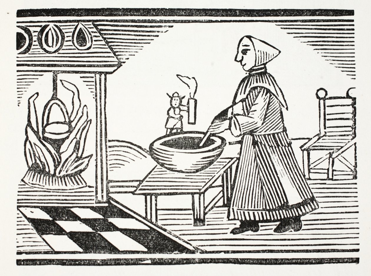 Tom Thumb, illustrazione da Chap-books del XVIII secolo di John Ashton, pub. 1882 da English School