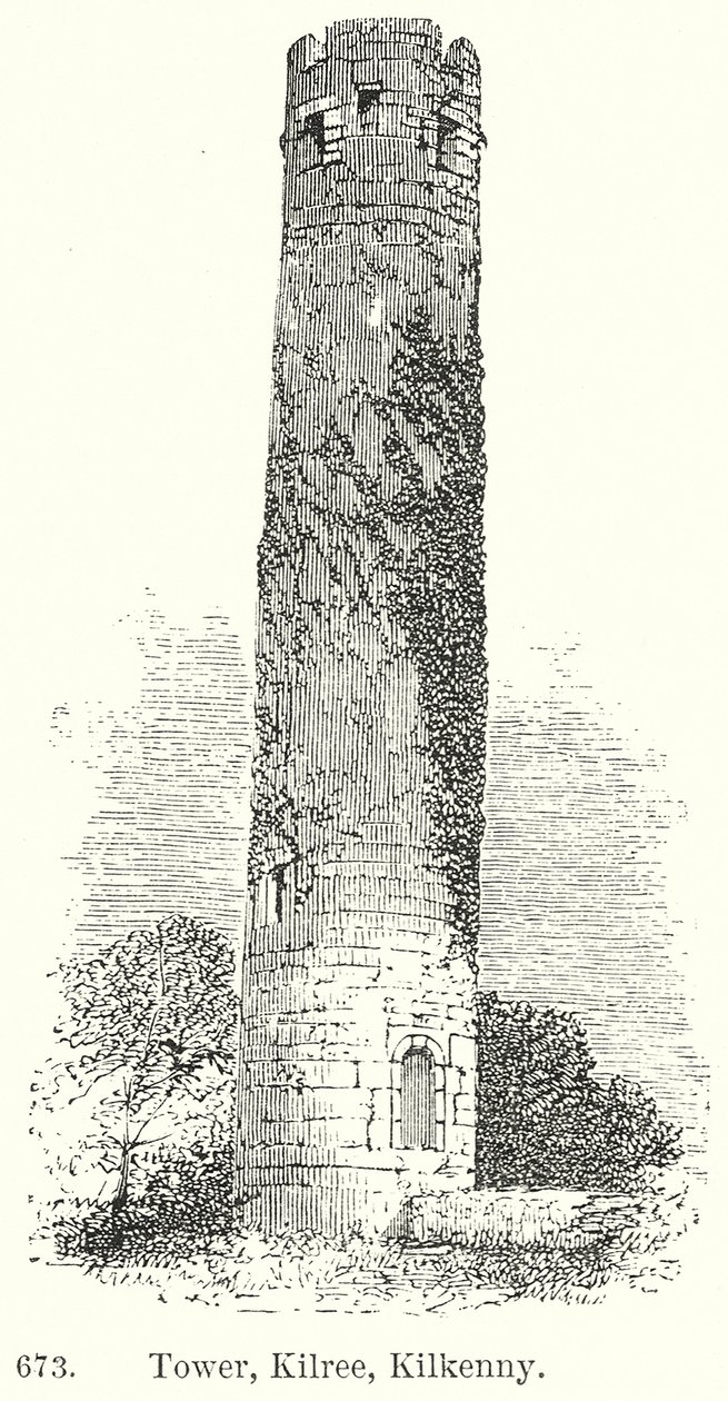 Torre, Kilree, Kilkenny (incisione) da English School