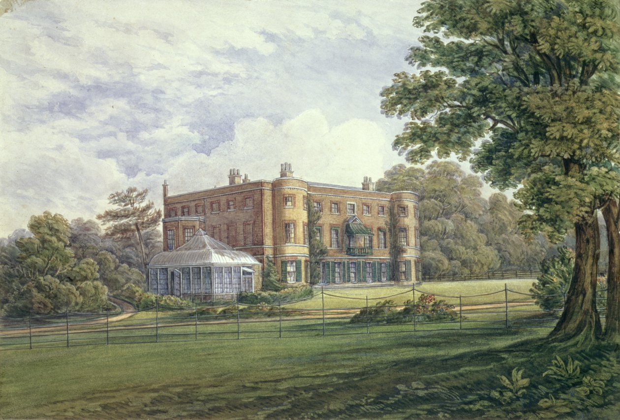 Valentines House, Ilford, Essex, c.1835 da English School