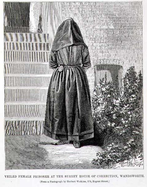 Prigioniera velata alla Surrey House of Correction, Wandsworth, da 