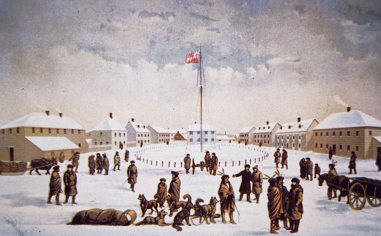 Veduta di Fort Garry da English School