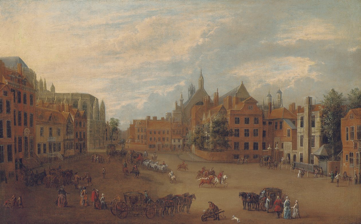 Veduta di Old Palace Yard, Westminster, con l