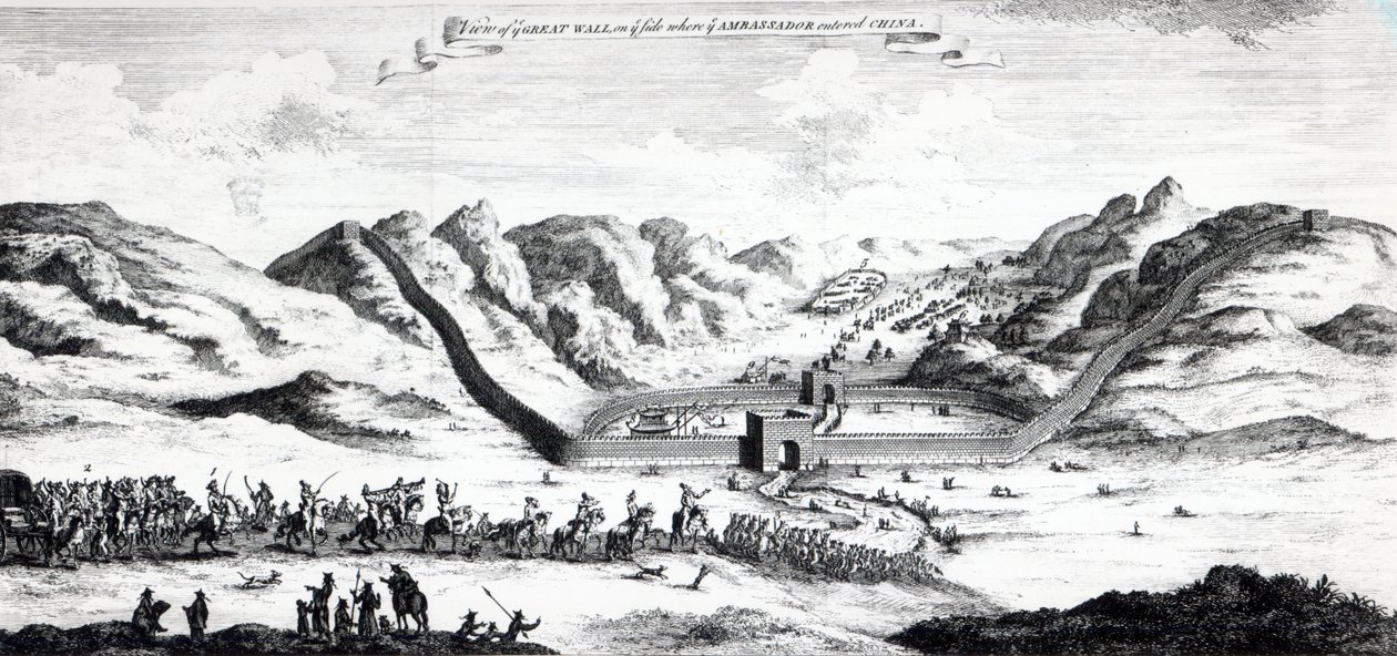 Veduta della Grande Muraglia dal lato dove l