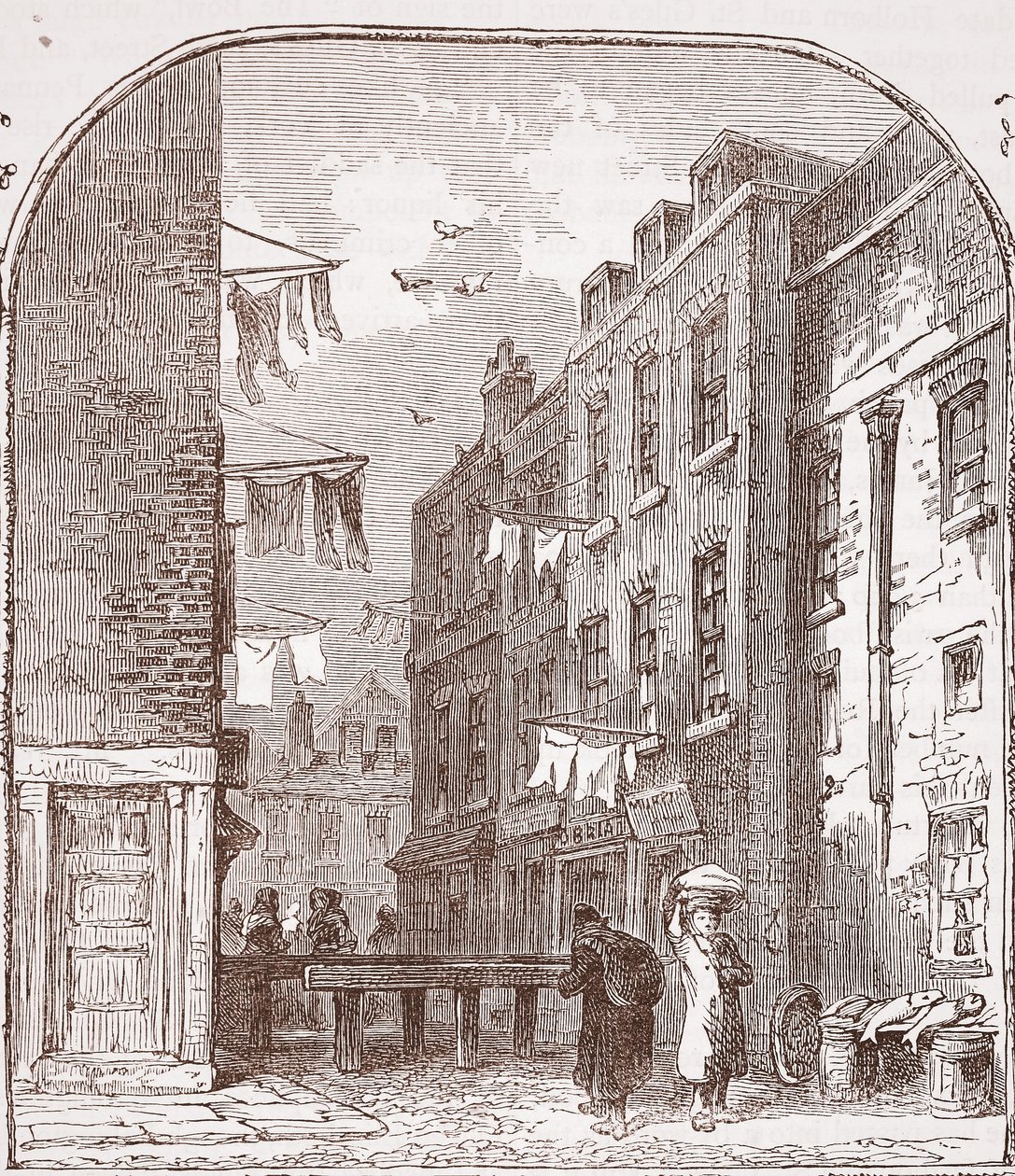 Vedute nel Rookery, St. Giles da English School