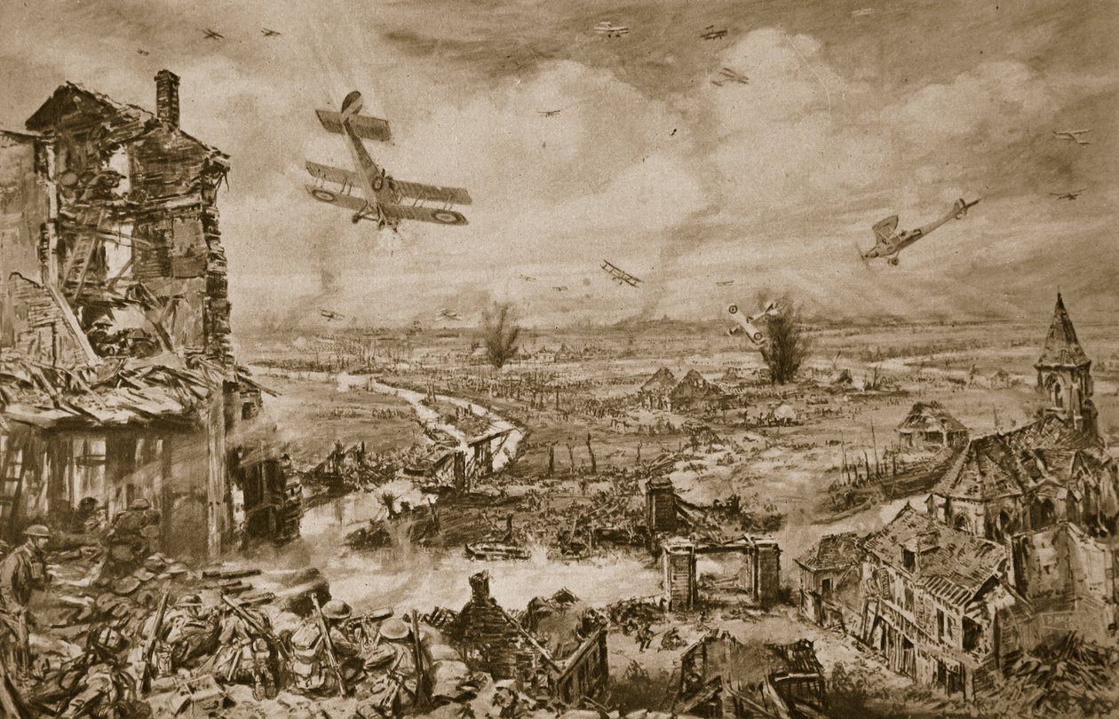 Impressione vivida della lotta terribile per Armentières nell