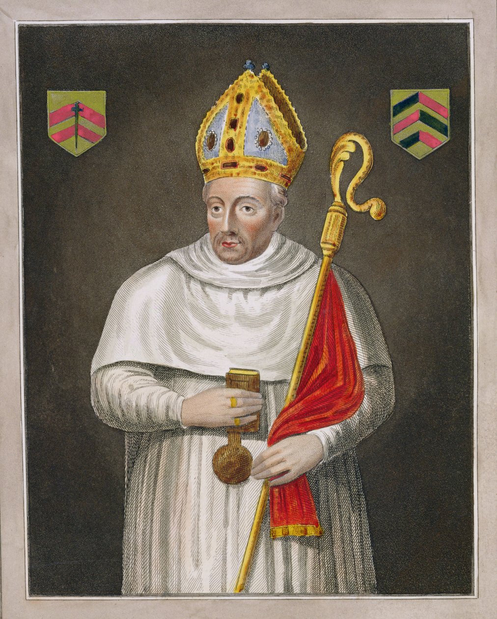 Walter de Merton (m.1277), dopo un dipinto nella Bodleian Gallery da English School