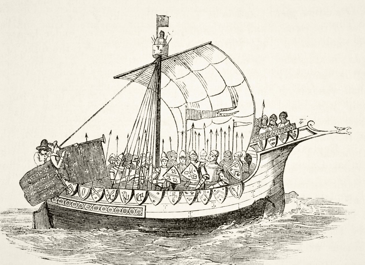 Nave da guerra del XV secolo, da 