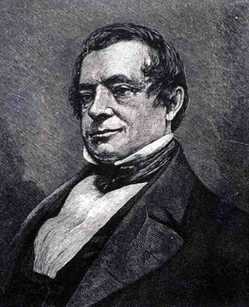 Washington Irving (1783-1859) (incisione) da English School