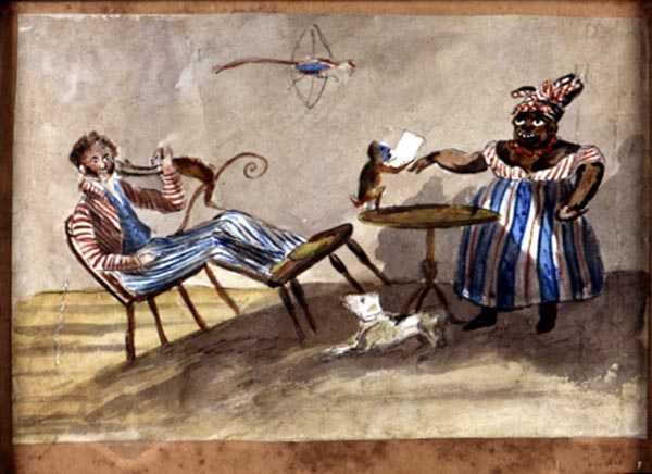 Scena domestica delle Indie Occidentali, c.1835 da English School