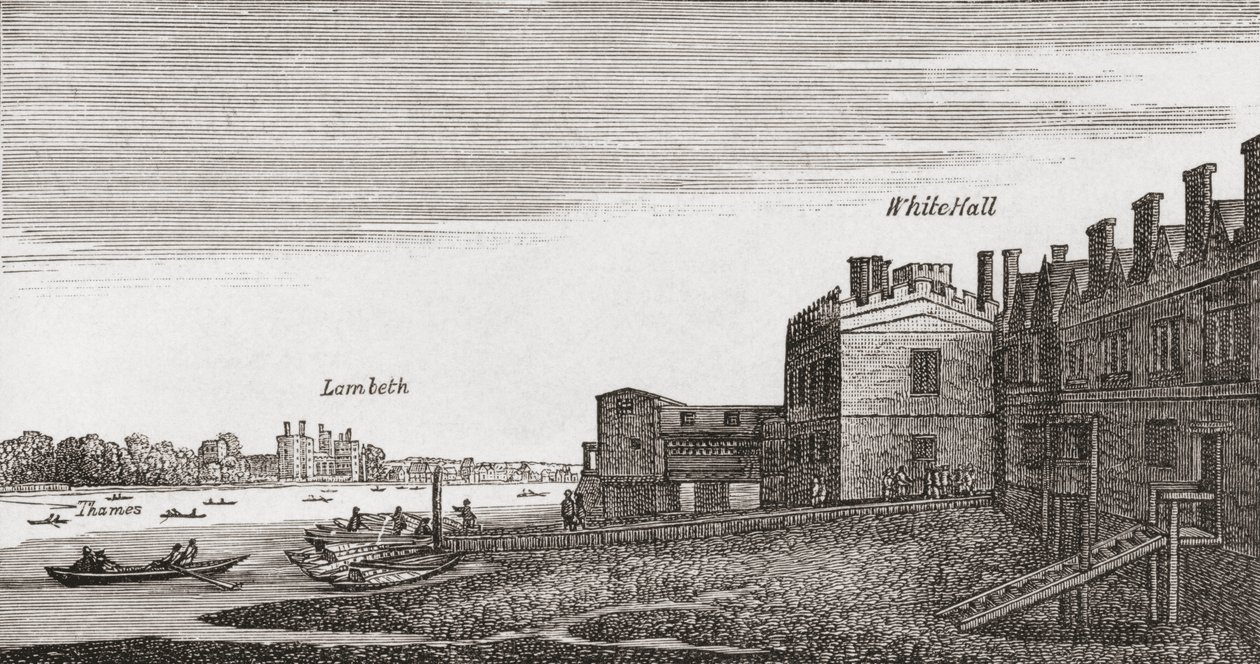 Whitehall, Londra, come era nel XVIII secolo, da 