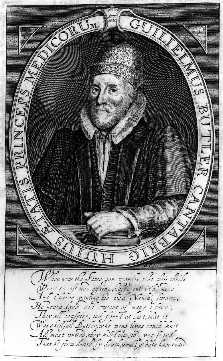 William Butler, dopo un ritratto originale a Clare Hall, Cambridge, 1620 da English School