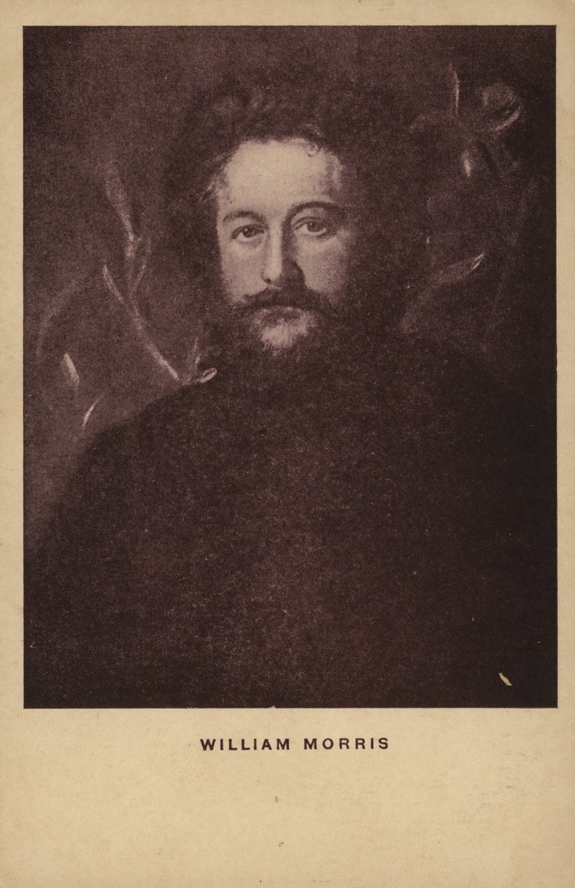 William Morris (1834-1896), designer tessile, artista e scrittore inglese (litografia) da English School