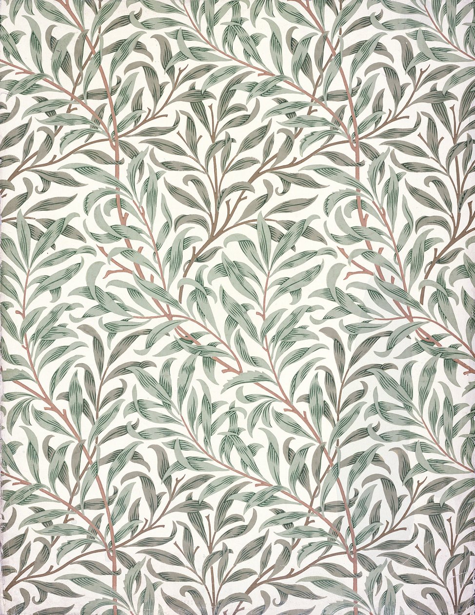 Willow Bough, design per carta da parati, 1874 da English School