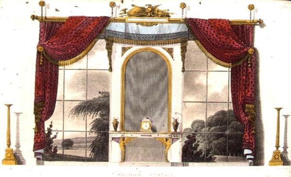 Tenda per Finestra per un Boudoir, tavola 3 da Ackermann