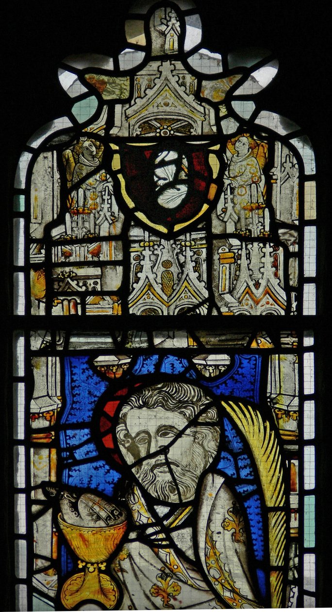 Vetrata raffigurante gli stemmi di John Kempe o di suo nipote Thomas Kempe da English School