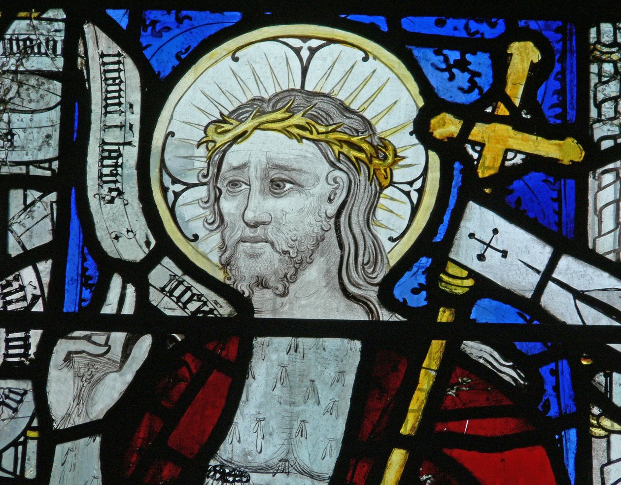 Finestra N5 che raffigura Cristo della Resurrezione da English School