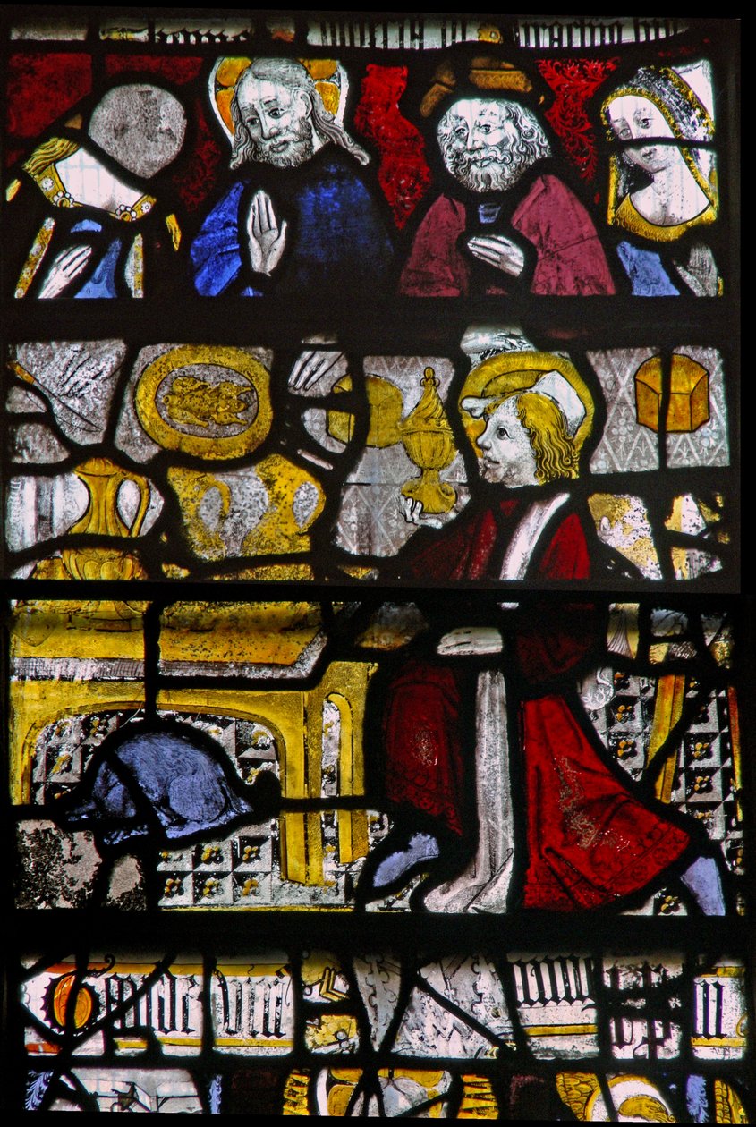 Finestra N5 raffigurante le Nozze di Cana da English School