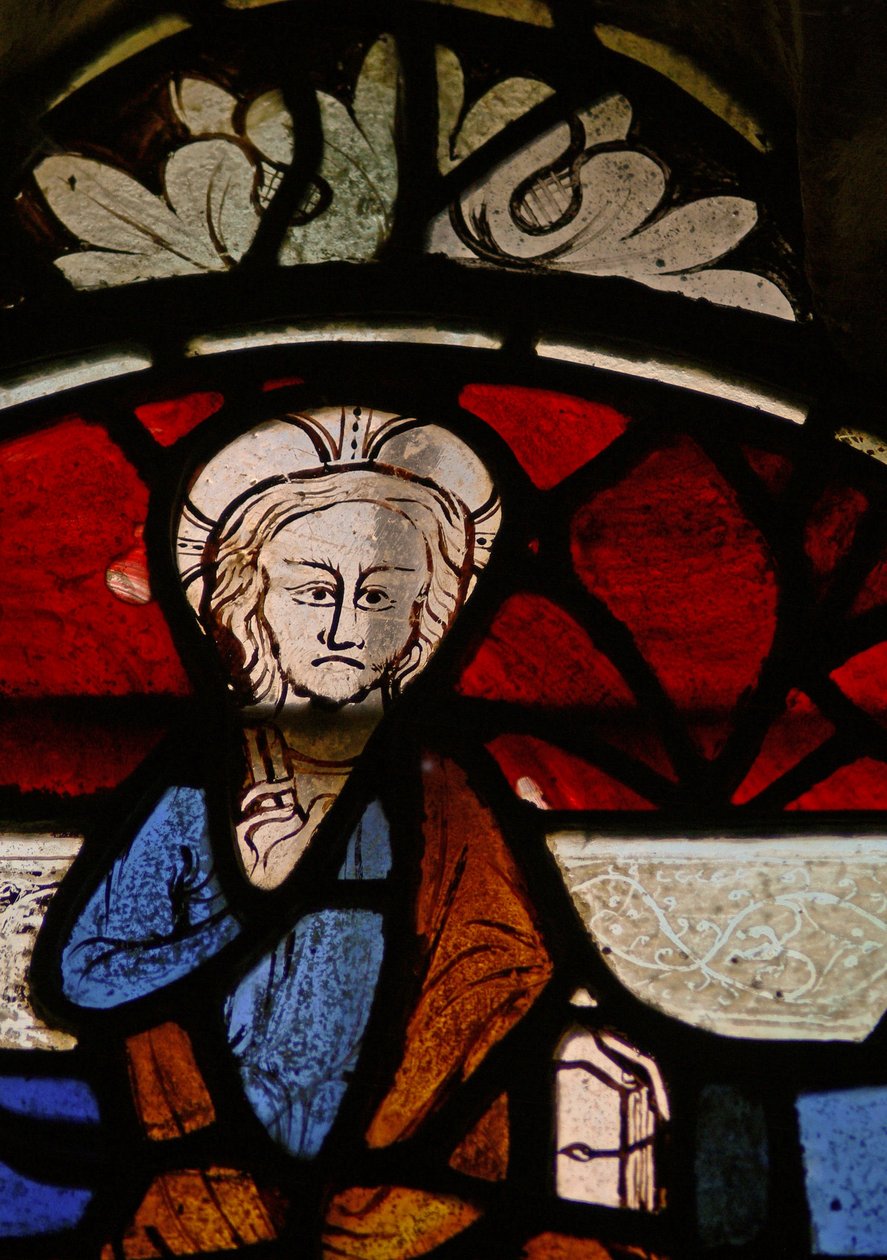 Finestra N6 raffigurante Cristo in Maestà da English School