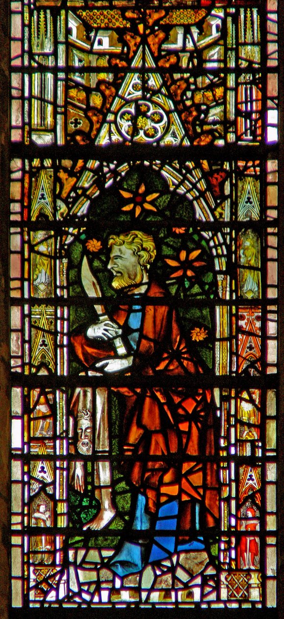 Vetrata raffigurante San Bartolomeo da English School