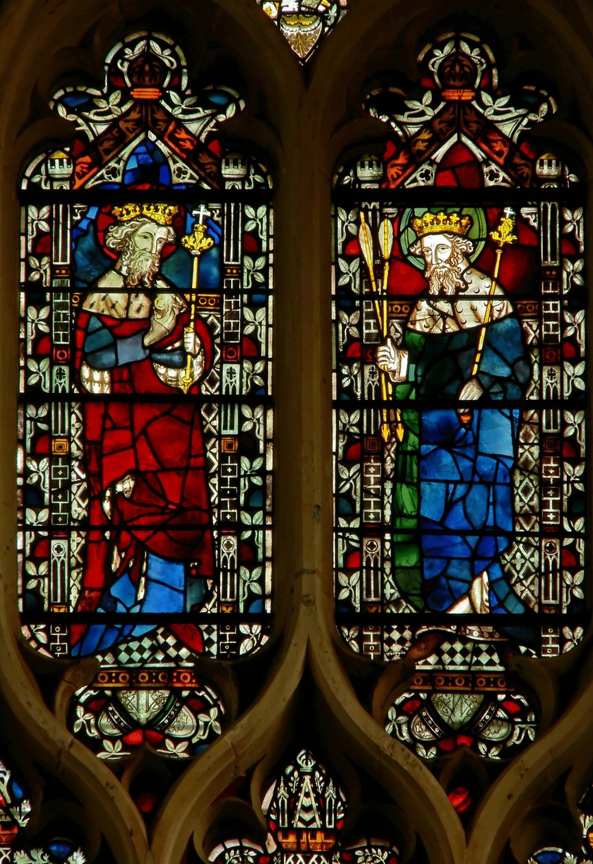 Vetrata raffigurante Edoardo il Confessore e Re Edmondo da English School