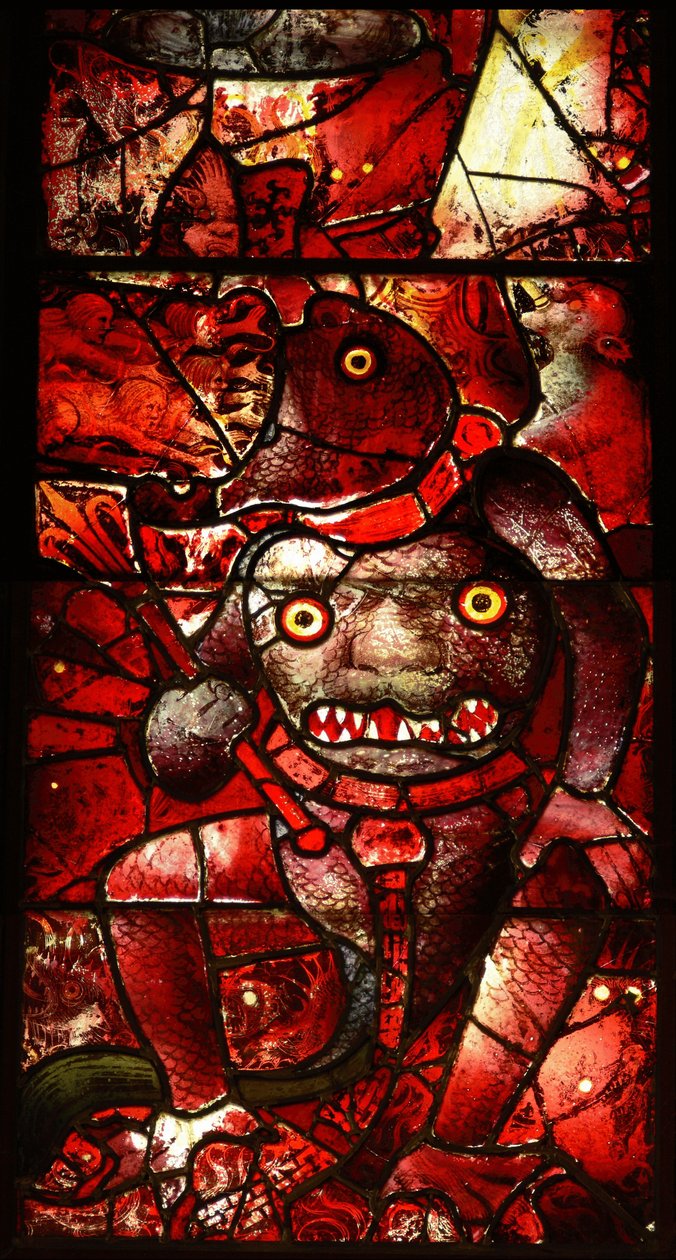 Finestra che raffigura Satana da English School