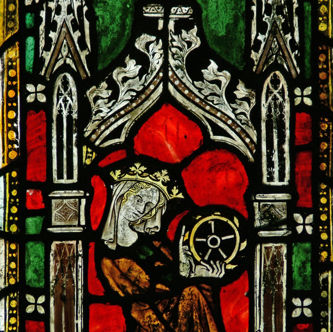 Finestra raffigurante Santa Caterina da English School