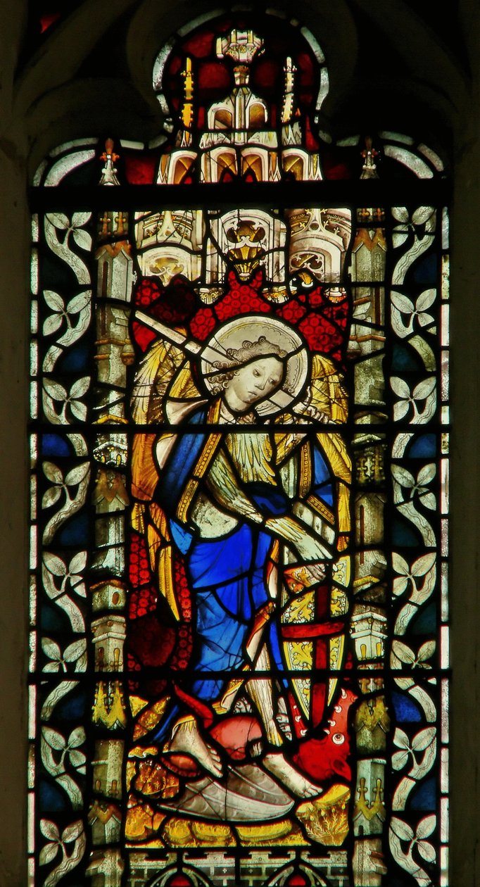 Vetrata raffigurante San Michele da English School