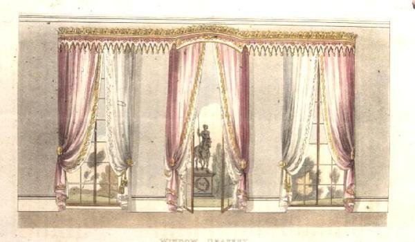 Tendaggi per finestre, tavola 114 da Ackermann