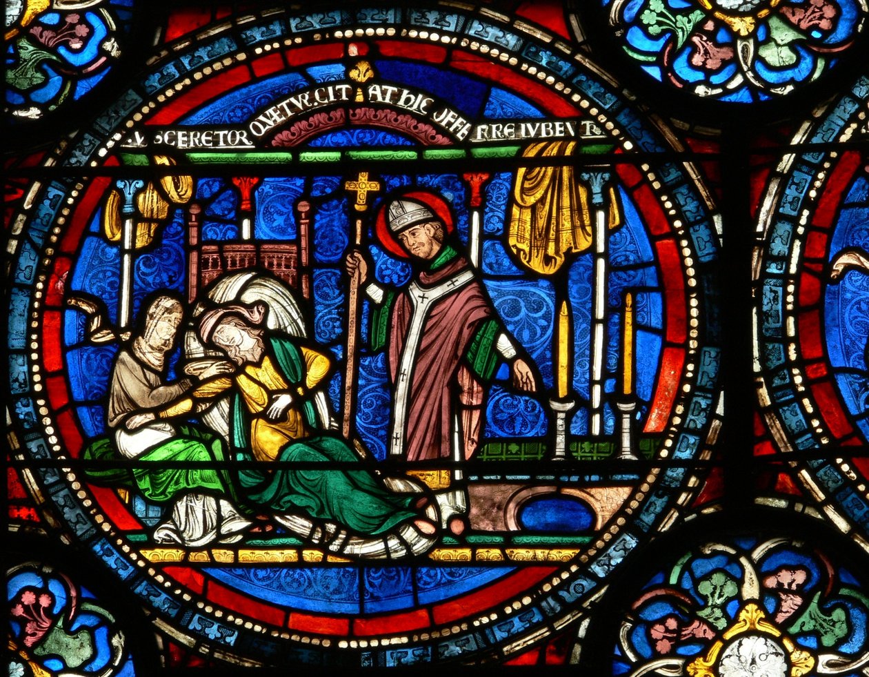 Scena da una finestra miracolosa di San Tommaso Becket: Julia Puintel viene mandata alla tomba da English School