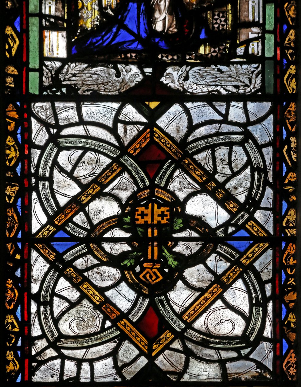 Grisaille ed emblema di San Pietro da English School